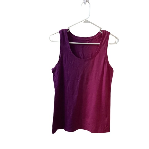 Icebreaker Tops - Icebreaker Women’s Wool V-Neck Sleeveless Tank Top Purple Size Medium